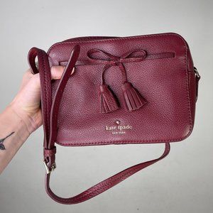 Kate Spade Leather Burgundy Cross Body Mini Purse